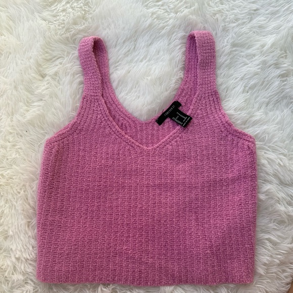 Forever 21 Tops - Forever 21 Pink Knit Tank Top